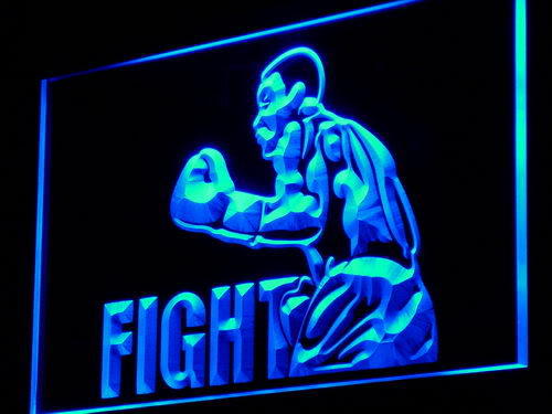 Boxing Fight Fighter Bar Beer Decor Light Sign